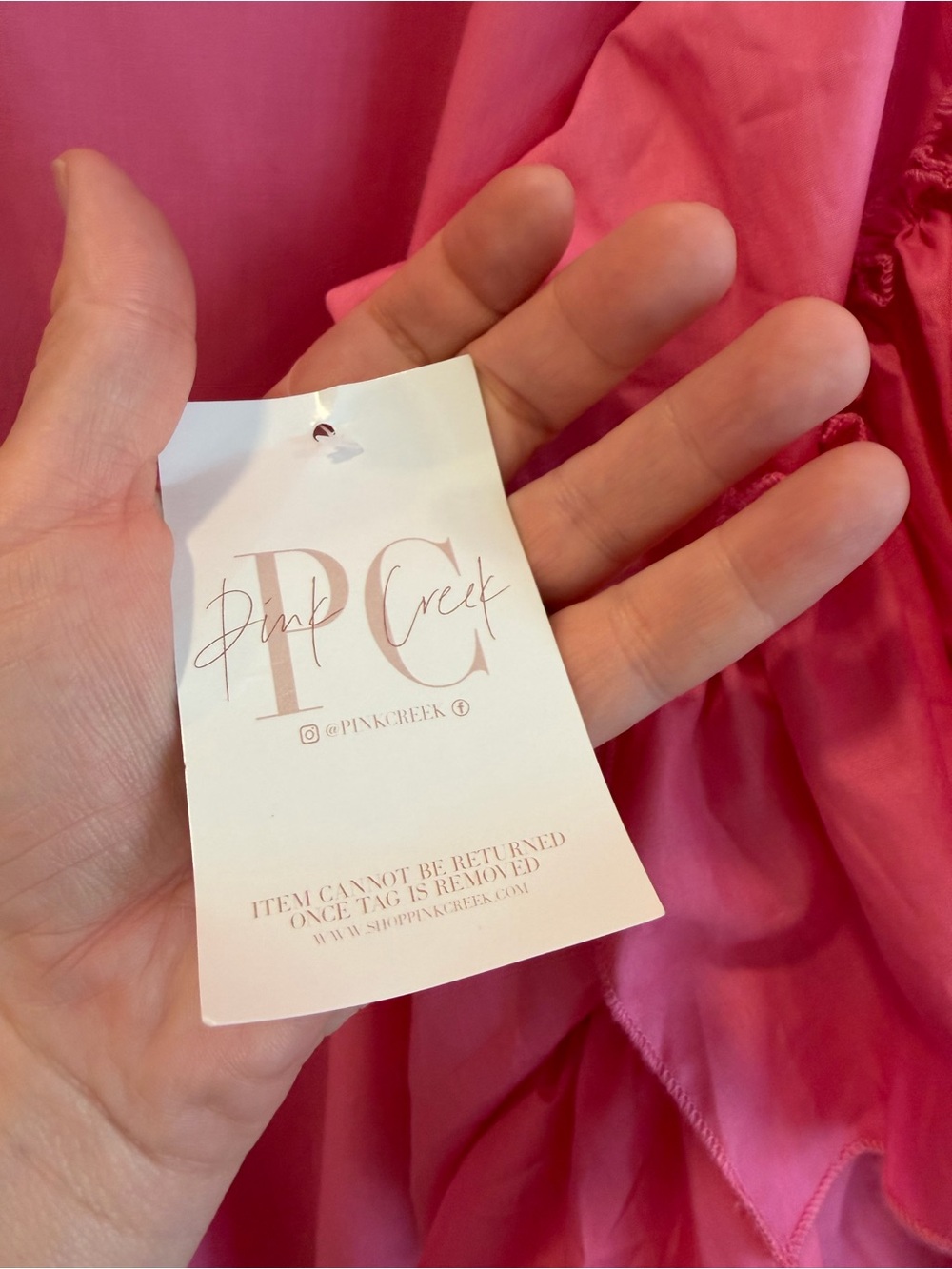 NWT Beulah Style Kendra Hot Pink Tiered Ruffle Sleeve Mini Shirt Dress S/M - Picture 7 of 9
